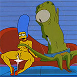 Jessica Lovejoy Simpsons Lesbian Porn - Marge Simpson and Alien - sex games